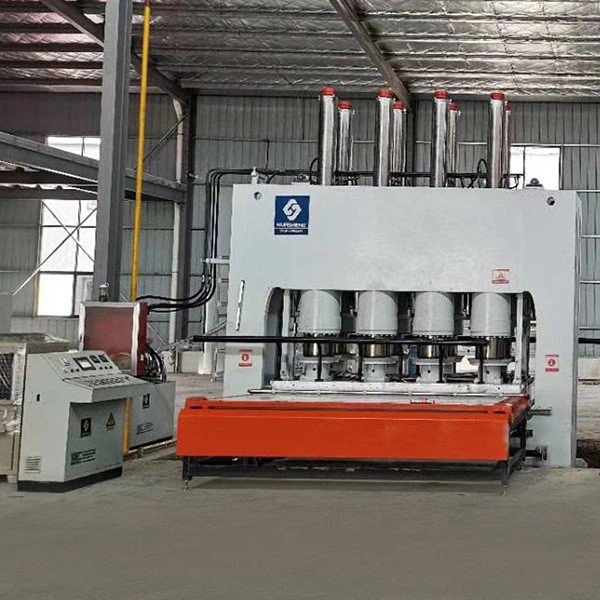 Particle board lamination press